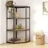Ivins 4-Tier Corner Shelving Unit - Anthracite, Steel