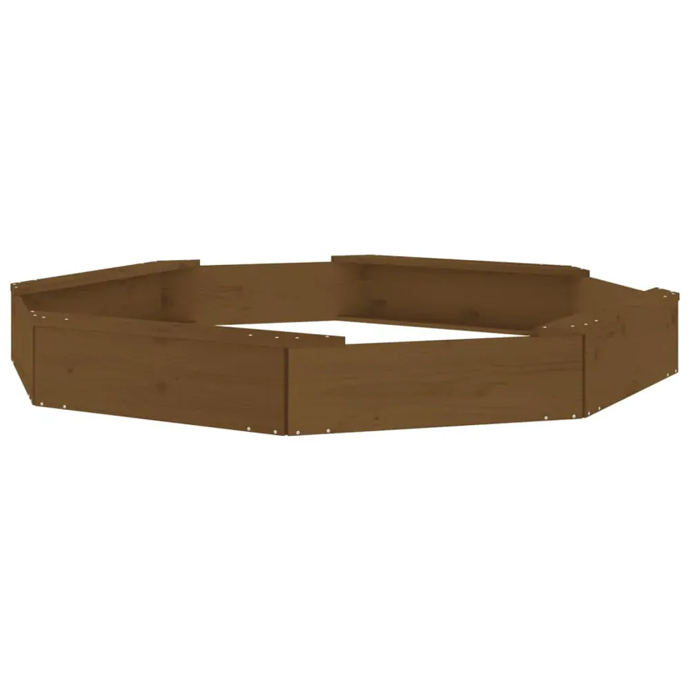 Ivins Octagon Kids Sandbox - Honey Brown, Solid Pinewood product