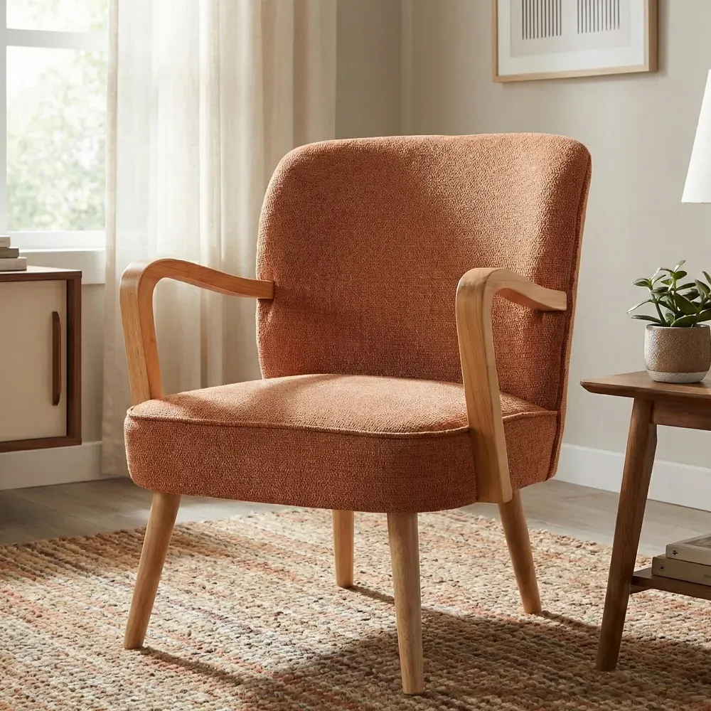 Ivorel Accent Chair - Copper, Fabric product