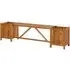 Ivy Garden Bench with 2 Planters - Brown, Acacia