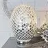 Izar Large Egg Lamp with Chrome Base - Mirrored, Glass