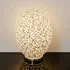 Izar Large Egg Table Lamp - White, Mosaic Glass