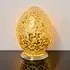 Izar Medium Egg Table Lamp - Gold, Mosaic Glass