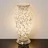 Izar Medium Egg Table Lamp - White, Mosaic Glass