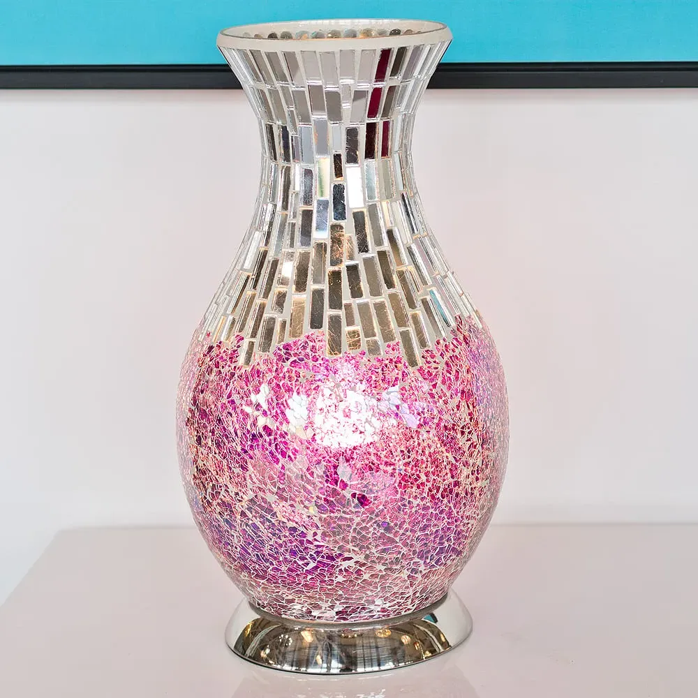 Izar Vase Lamp - Purple, Glass