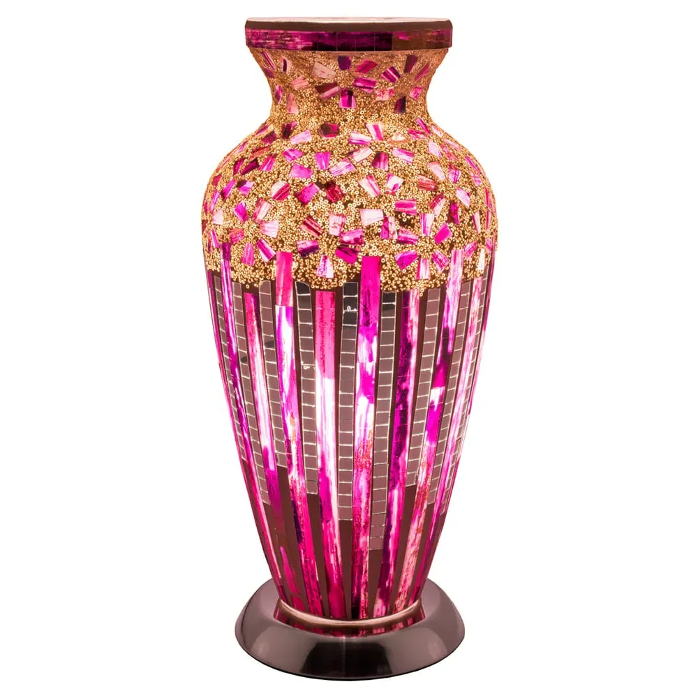 Izar Vase Lamp - Rose Deco, Glass image