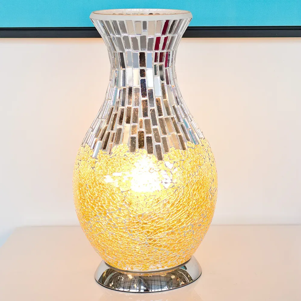Izar Vase Lamp - Yellow, Glass