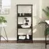 Izola 3-Compartment Bookshelf - Black, Engineered Wood