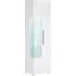 Izola Tall Right Display Cabinet with LED - White, High Gloss