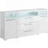 Izola Wide Gloss Sideboard with LED - White