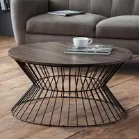 Jacarra Round Coffee Table - Walnut, Oak