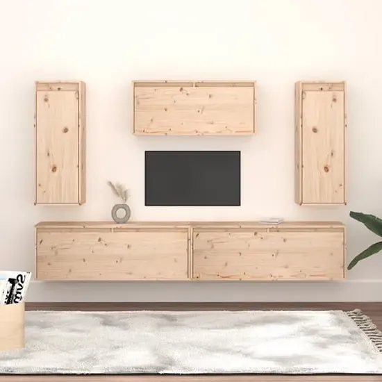 Jackie Wall Entertainment Unit - Natural, Pinewood