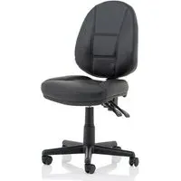 Jackson High Back Office Chair - Black, Leather
