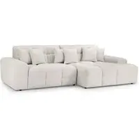 Jackson Left Hand Corner Sofa - Beige, Fabric