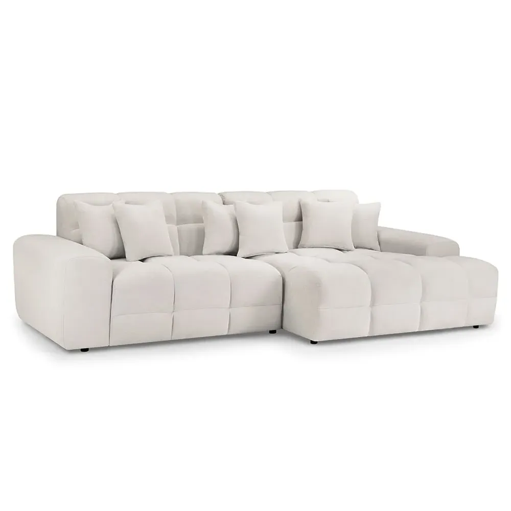 Jackson Left Hand Corner Sofa - Beige, Fabric image