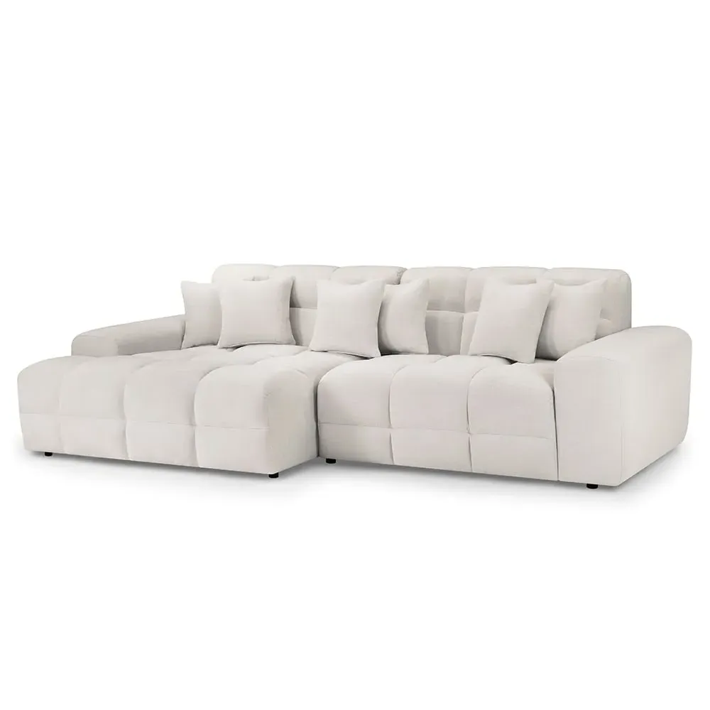 Jackson Right Hand Corner Sofa - Beige, Fabric