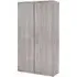 Jadiel 2-Door Wardrobe - Grey, Oak