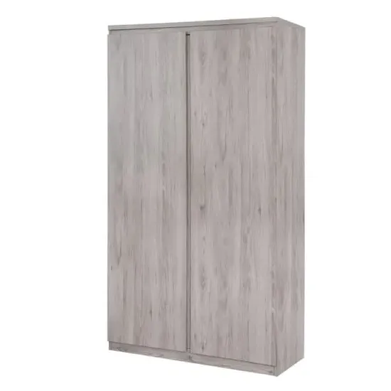 Jadiel 2-Door Wardrobe - Grey, Oak