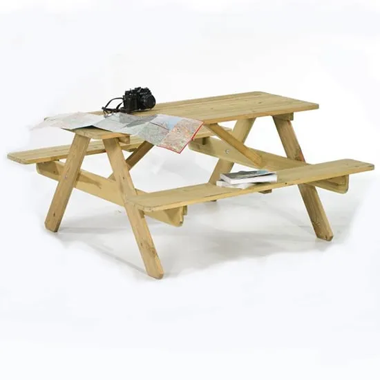 Jairo 6-Seater Picnic Table - Green Pine