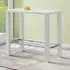 Jam Rectangular Bar Table - White, Glass
