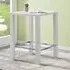 Jam Square Bar Table - White, Glass