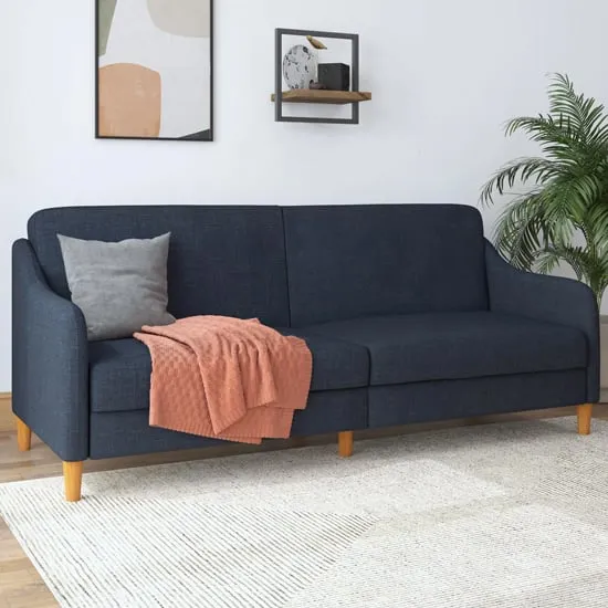 Jamaica Sofa Bed with Storage - Navy, Linen