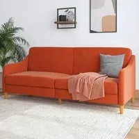 Jamaica Sofa Bed with Storage - Orange, Linen