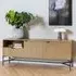 Japar Wooden Sideboard with 2 Doors 1 Drawer - Wild Oak