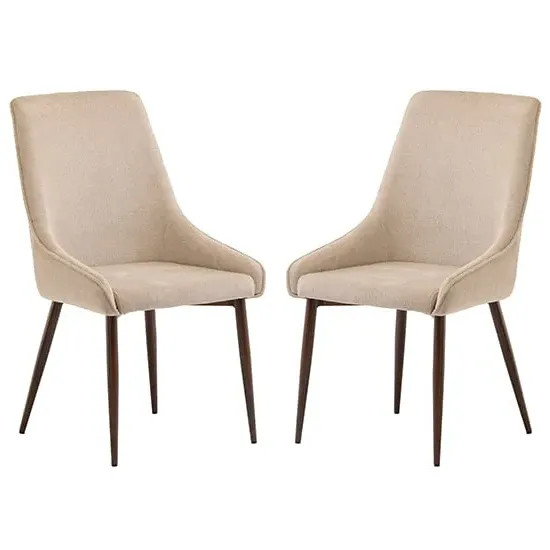 Jasper Dining Chairs - Ivory, Fabric