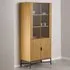 Jasper Display Cabinet with 4 Doors - Wild Oak