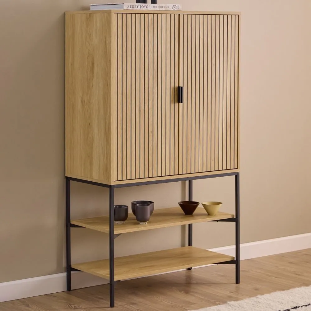 Jasper Storage Cabinet with 2 Doors - Wild Oak