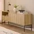 Jasper Wooden Sideboard with 2 Doors 1 Drawer - Wild Oak