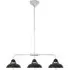 Jaspro 3 Steel Shades Pendant Light - Black, Stainless Steel