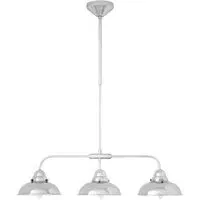 Jaspro 3 Steel Shades Pendant Light - Chrome, Stainless Steel