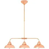 Jaspro 3 Steel Shades Pendant Light - Copper, Stainless Steel