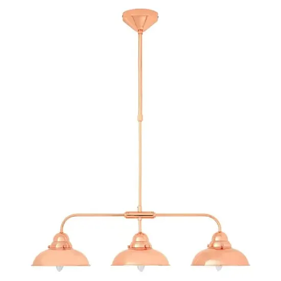 Jaspro 3 Steel Shades Pendant Light - Copper, Stainless Steel