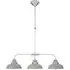 Jaspro 3 Steel Shades Pendant Light - Grey, Stainless Steel