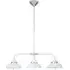 Jaspro 3 Steel Shades Pendant Light - White, Stainless Steel