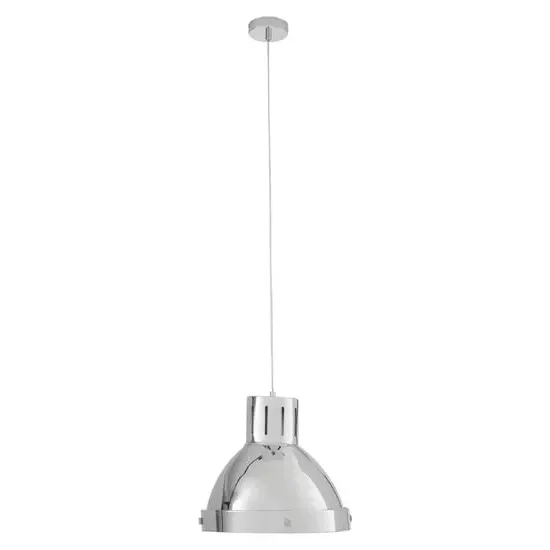 Jaspro Industrial Pendant Light - Chrome, Metal