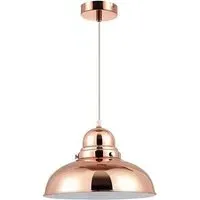 Jaspro Round Pendant Light - Copper, Metal