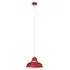 Jaspro Round Pendant Light - Red, Metal