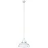 Jaspro Round Pendant Light - White, Metal