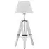 Jaspro Table Lamp with Tripod Base - White, Wood