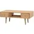 Javion Coffee Table with 2 Drawers - Natural, Oak