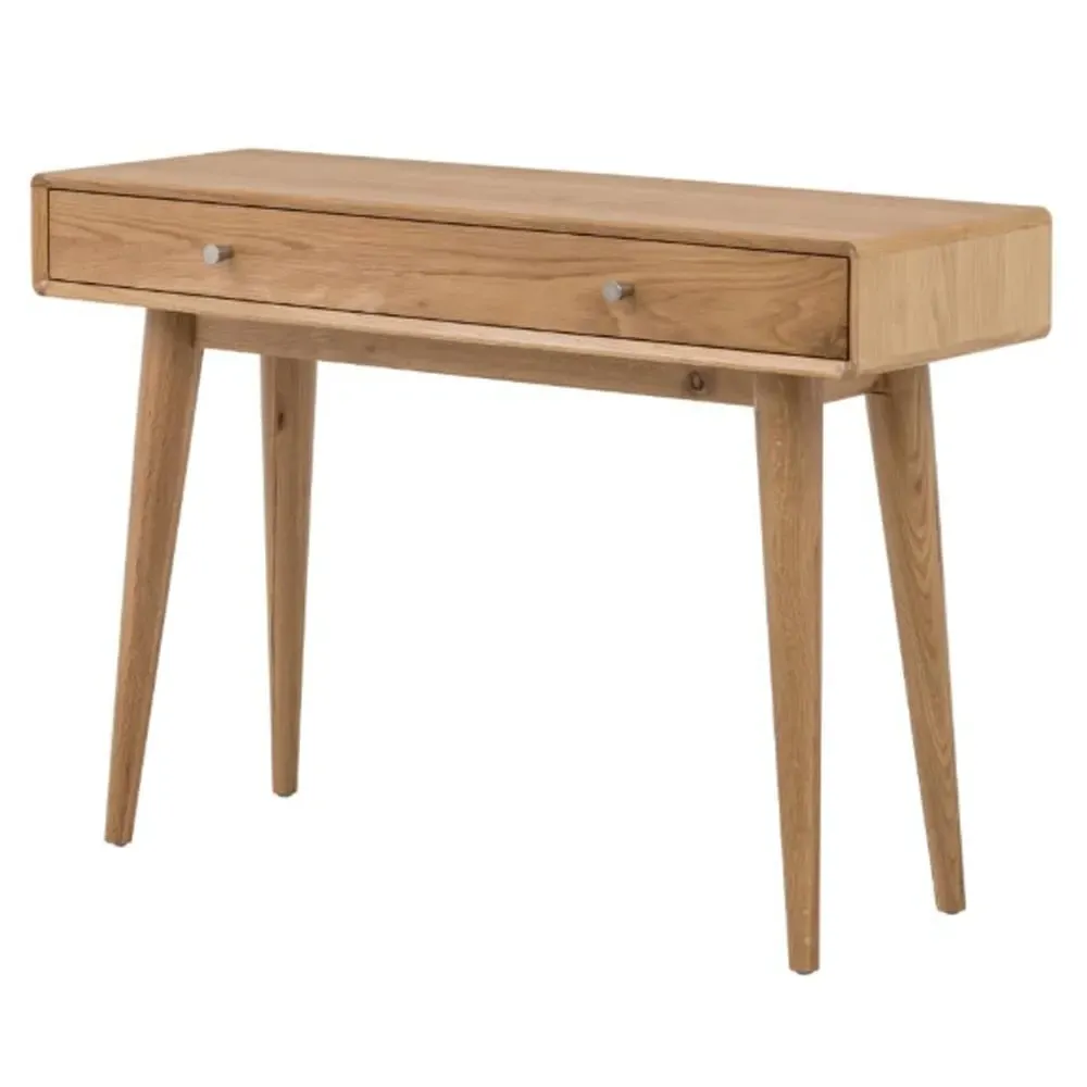Javion Console Table with Drawer - Natural, Oak image
