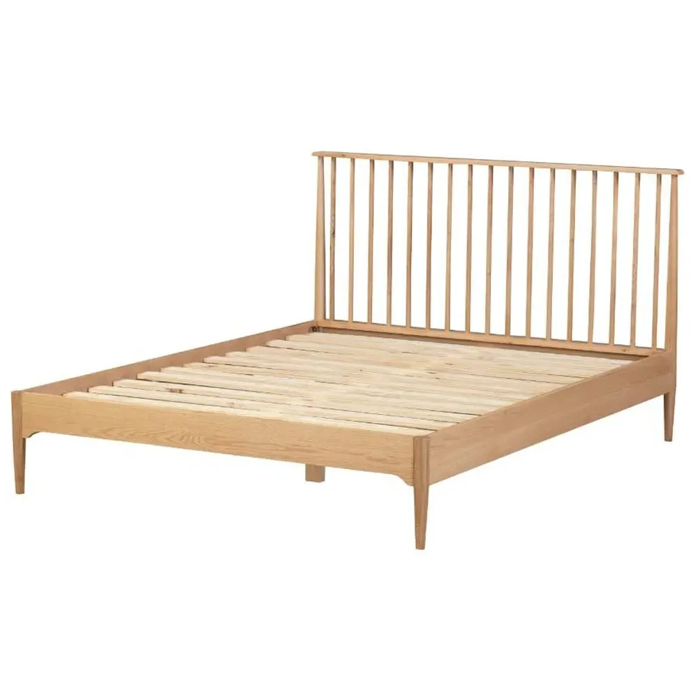 Javion Double Bed Frame - Natural Oak image