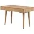 Javion Laptop Desk with Drawer - Natural, Oak