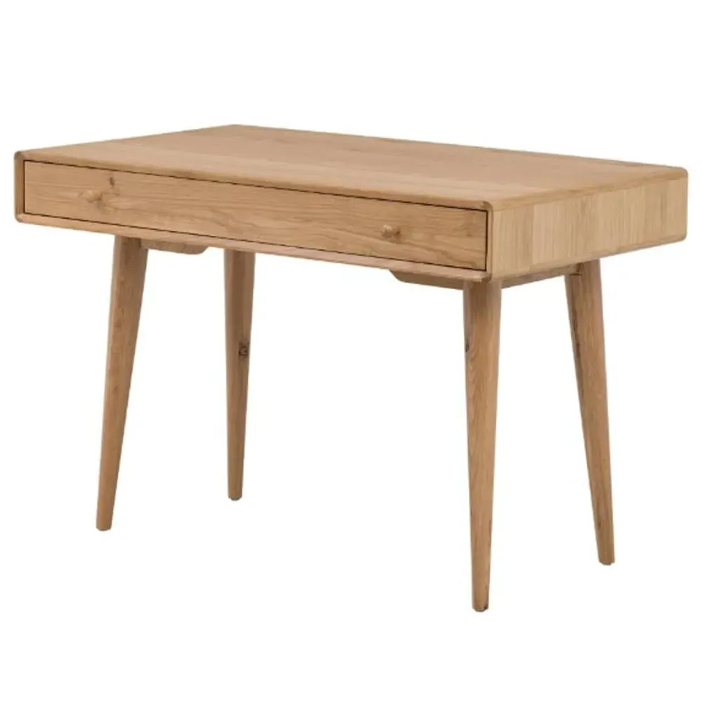 Javion Laptop Desk with Drawer - Natural, Oak image