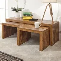 Jawcraig Nesting Coffee Tables - Brown