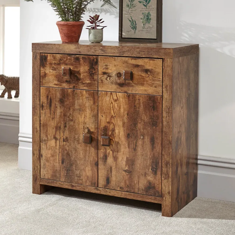 Jawcraig Sideboard with 2 Doors & 2 Drawers - Brown, Wood product